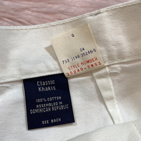 NWT Vintage Dockers Classic Khaki White Shirt sz 16 - Picture 9 of 10